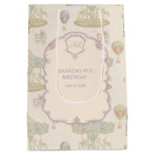 おとぎ話ヴィンテージ遊園地 ミディアムペーパーバッグ (裏面)