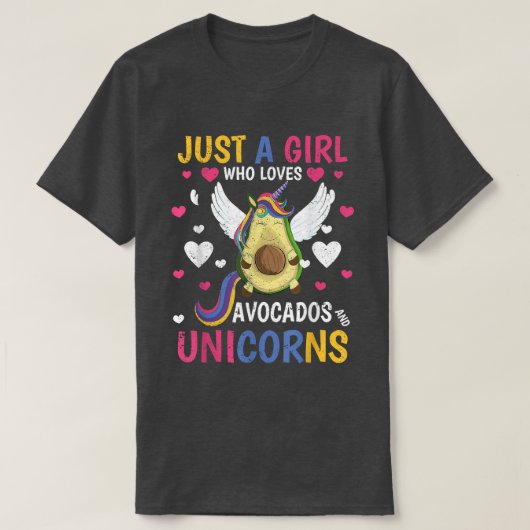 おとぎ話動物愛好家ガールズガールズウィメンズキュートアボカドUn Tシャツ (デザイン正面)