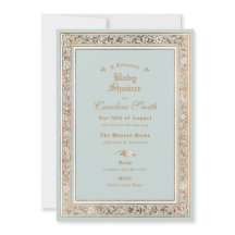 おとぎ話淡い色のの青い赤ちゃんシャワー