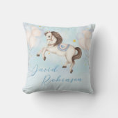 おとぎ話男の赤ちゃんポニーブルーバルーズスター クッション (正面)