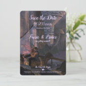 おとぎ話結婚の – Flat Save The Date Card セーブザデート (スタンド正面)
