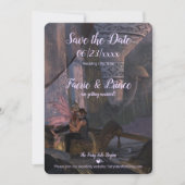 おとぎ話結婚の – Flat Save The Date Card セーブザデート (正面)