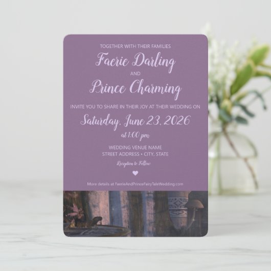 おとぎ話結婚式招待状 招待状 (スタンド正面)