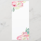 おとぎ話金ゴールドプリンセスキャリッジとピンクの花 メニュー (裏面)