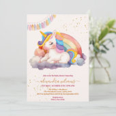 おとぎ話魔法と魅惑的なストーリー赤ちゃんシャワー 招待状 (スタンド正面)