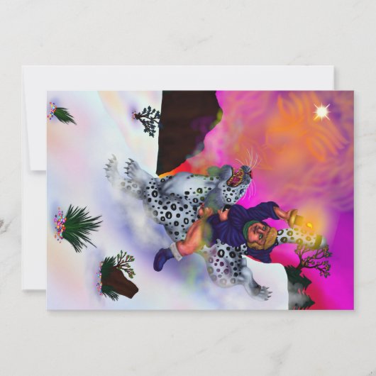 おとぎ話 ファンタジー ライト・オブ・ホープ 冬の夢 アート 招待状 (正面)