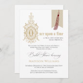 おとぎ話 ブック ワン アポン ア タイム ブライダル シャワー 招待状 (正面/裏面)