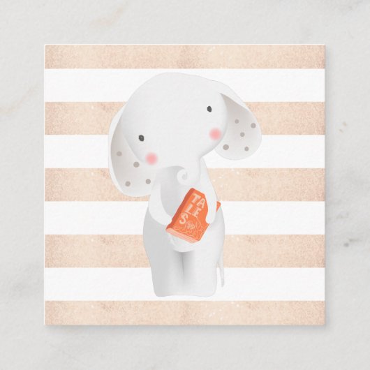 おとぎ話 ベビーシャワー 挿入ページ | 本のリクエスト エンクロージャーカード (裏面)