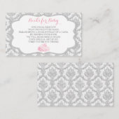 おとぎ話 ワンス アポン ア タイム 書籍リクエスト グレー ピンク エンクロージャーカード (正面/裏面)