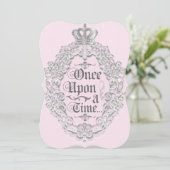 おとぎ話 ヴィンテージ 絵本のプリンセス 招待状 (スタンド正面)