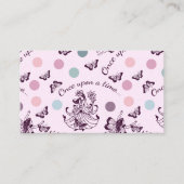 おとぎ話　昔々　蝶々とともに 名刺 (正面)