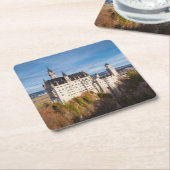 おとぎ話Neuschwansteinドイツ スクエアペーパーコースター (アングル)