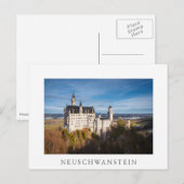 おとぎ話Neuschwansteinドイツ ポストカード (正面/裏面)