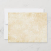 おとぎ話RSVPの応答カード 出欠カード (裏面)