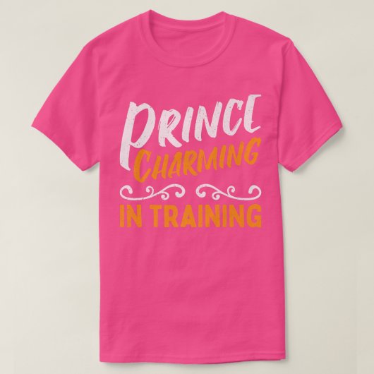 おとぎ魅力的らい物語の英雄を訓練する王子 Tシャツ (デザイン正面)