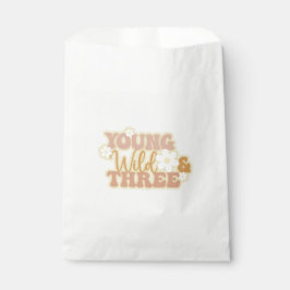 おとこのこ向けのYoung Wild and Three 誕生日Tシャツ フェイバーバッグ