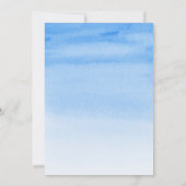 おとこのバルーン 緑のユーカリ ベビーシャワー 招待状 (裏面)