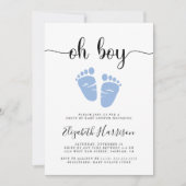 おとこのブルードライブバイ ベイビーシャワー 招待状 (正面)