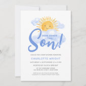 おとこのベイビーシャワーパーティー 招待状 (正面)