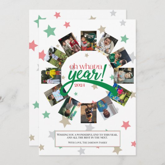 おととしもよかった 年の瀬の挨拶カード シーズンカード (正面/裏面)