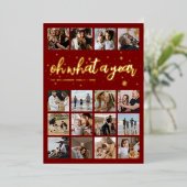 おととしクリスマスの写真 箔シーズンカード (立ち正面)