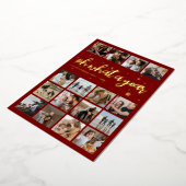 おととしクリスマスの写真 箔シーズンカード (回転した状態)