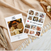 おととしデビュー ファミリー フォト コラージュ ハート シーズンカード