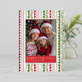 おととし 12 か月 不思議な フォト コラージュ 箔シーズンカード (立ち正面)