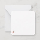 おとなしいラディバグウィスパー | 自然インスパイア ノートカード (裏面)