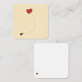 おとなしいラディバグウィスパー | 自然インスパイア ノートカード (正面/裏面)