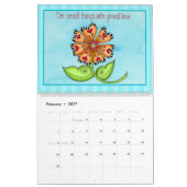 おとなしいリマインダ前向きン考え予定表 カレンダー (2月 2027)