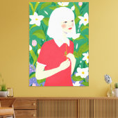 おとなしい女 キャンバスプリント (インサイチュ (リビング))