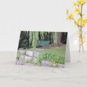 おとなしい時の挨拶状 カード (黄色い花)