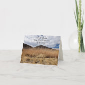 おとなしい風で悔やみや弔慰をありがとう サンキューカード (正面)