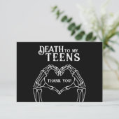 おとなへの死 トレンディーゴシック20歳の誕生日 サンキューカード (スタンド正面)