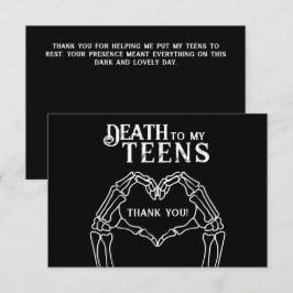 おとなへの死　トレンディーゴシック20歳の誕生日 サンキューカード