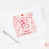 おとなカワイイスパパジャマ独身最後の夜 スクエアシール (封筒)