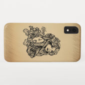 おとめ座のアンティーク調デザイン Case-Mate iPhoneケース (裏面(横))
