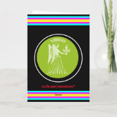 おとめ座のグリーティングカード カード (裏面)