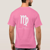 おとめ座のサイン Tシャツ (裏面)