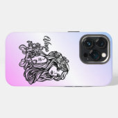 おとめ座の乙女 ゾディアック パープル iPhoneケース (裏面横)