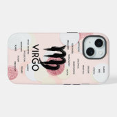 おとめ座の性格特性 乙女ギフト iPhone 15ケース (裏面横)