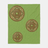 おとめ座の曼荼羅 フリースブランケット (正面)