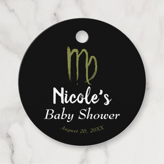 おとめ座の赤ちゃん歓迎会　８月９月生まれ フェイバータグ (正面)