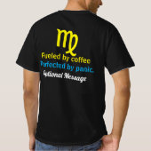 おとめ座の過剰思考Tシャツ – パーソナライズドカオスTee Tシャツ (裏面)