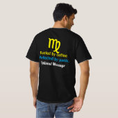 おとめ座の過剰思考Tシャツ – パーソナライズドカオスTee Tシャツ (裏面フル)