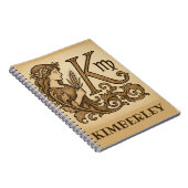 おとめ座のZodiacバッグ(K) ノートブック (右側)