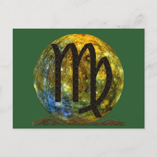 おとめ座 ポストカード (正面)