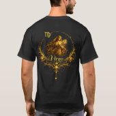 おとめ座 ユニーク 星座 Tシャツ (裏面)