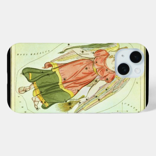 おとめ座 ヴァーゴ ヴァージナル ヴィンテージ 星座 ウラニアの鏡 Case-Mate iPhoneケース (裏面 (横))